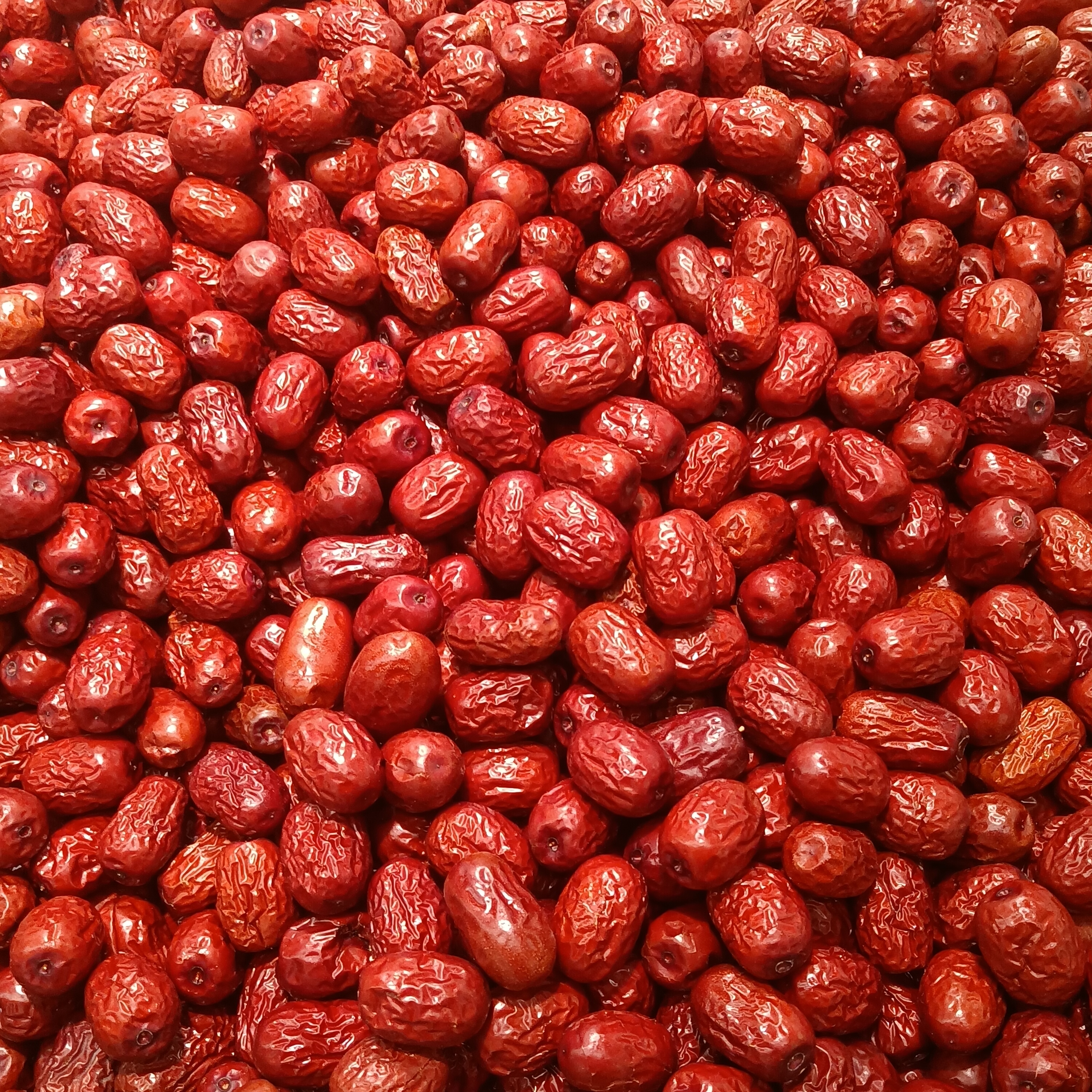 乾燥紅棗的表面紋理